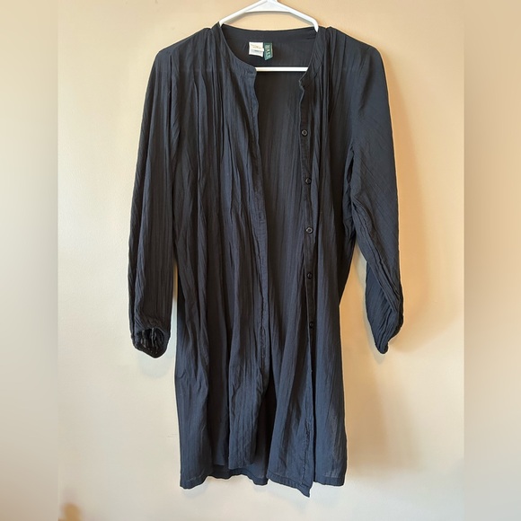 Ralph Lauren Black Button-Up Tunic 100% Cotton size Small - Picture 8 of 8